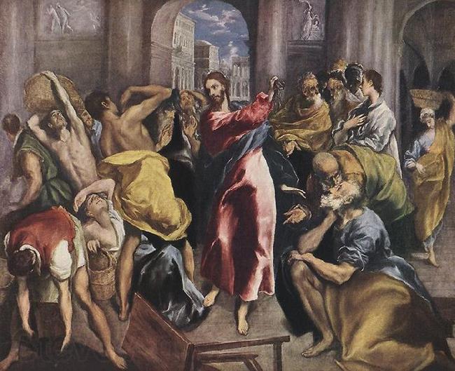 El Greco Christus treibt die Handler aus dem Tempel